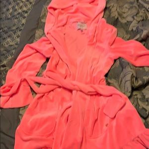 Plush juicy couture hooded robe
